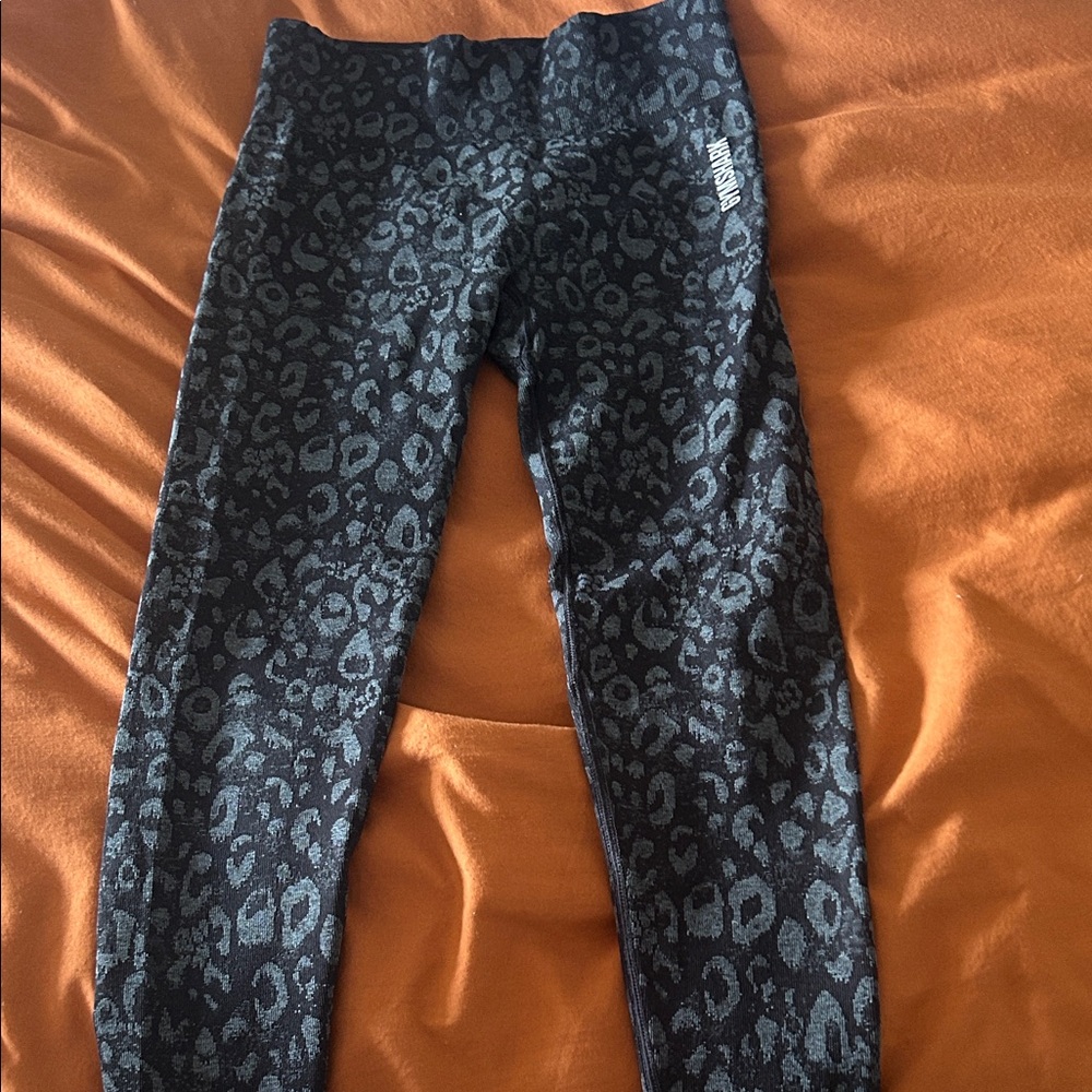 Gymshark Black Leopard Print Leggings